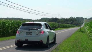 2008 STi w Invidia Catless Downpipe Invidia N1 Resonated Ti Exhaust External [upl. by Chapell]