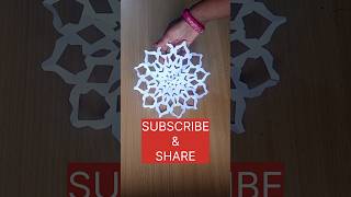 Easy paper craft for ChristmasChristmas decoration ideas papershortsEasy christmas snowflake [upl. by Ayotyal782]