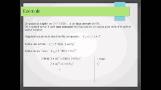 Mathématiques financières  14  Taux équivalents [upl. by Colley571]