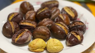 CASTAGNE NELLA FRIGGITRICE AD ARIA si sbucciano senza fatica [upl. by Romeyn]