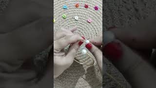 DIY  DIY navratri bracelet courier shell bracelet old bangle use trending song youtubeshort [upl. by Abebi]