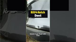 Watch this RAV 4 Hatch Dent get Fixed with PDR paintlessdentrepair [upl. by Caroline537]