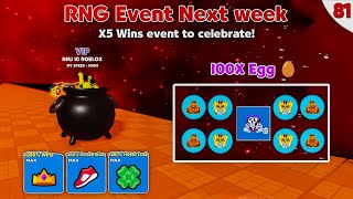 RNG Event Next Week  Upgrade REBIRTH COIN SHOP and Eggs amp Race Clicker Roblox 81 [upl. by Lechner629]