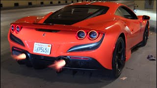 Gintani Ferrari F8 sound in tunnel 4k HEADPHONE USERS BEWARE [upl. by Lamhaj192]