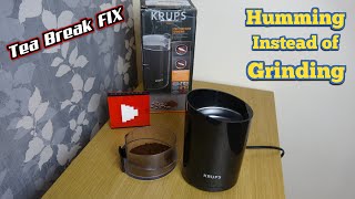 KRUPS Coffee Grinder Humming NOT Grinding  Can I Fix it [upl. by Larok121]