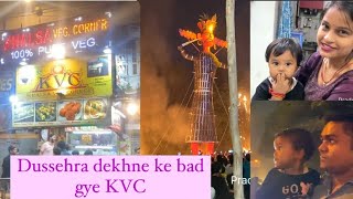 Dussehra dekhne ke bad gye KVC veg corner pradeephina [upl. by Aralk]