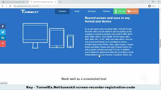 Tuneskit Screen Recorder Registration Code Review  How To Use Tuneskit Screen Recorder [upl. by Loomis]