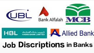 Job Descriptions Of GTOMTOBDO And Tellers of Banking Sector bank bankjobs2022 jobdescription [upl. by Roi]