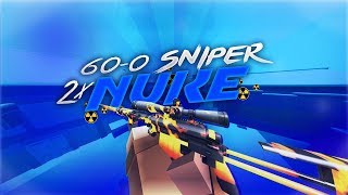 Insane 600 DOUBLE NUKE Sniper Gameplay Krunkerio [upl. by Langham]