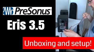 Presonus Eris E35 unboxing installation and test [upl. by Aliakim461]