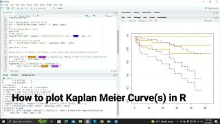 How to Plot the Kaplan Meier Curve or Curves in R [upl. by Menides]