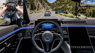 BeamNG Drive  2022 Mercedes Benz S580 4MATIC Steering Wheel gameplay [upl. by Aliac273]