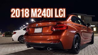 SAW THE NEW 2018 M240i LCI  Night Drive BMW M240i [upl. by Pietra]