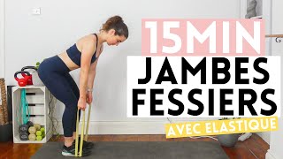 15min Jambes Avec Un Elastique Long  Exercices pour des jambes musclées et toniques avec band [upl. by Ambros]