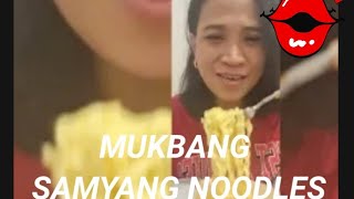 Mukbang Ng Samyang Cheese Noodles samyang noodles mukbang [upl. by Aretina79]