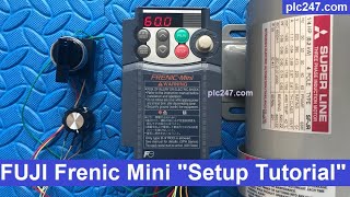 FUJI Frenic Mini quotSetup Tutorialquot [upl. by Jasmin316]