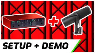 Focusrite Scarlett 2i2 amp Shure SM7B  Setup amp Demo [upl. by Nathanil]