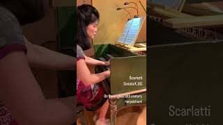 D Scarlatti K141 in D minor on the 18th century harpsichord scarlatti shorts [upl. by Spanos]