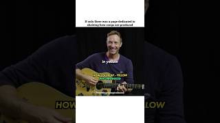 HOW COLDPLAY  YELLOW WAS PRODUCED coldplay chrismartin yellow [upl. by Carlock157]