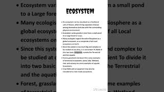 Ecosystem  Ncert  Ecology [upl. by Ronoh649]