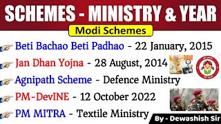 Government Schemes 2014 to 2023 Current Affairs  Current Affairs 2023  All Schemes  Dewashish Sir [upl. by Adnuhs974]