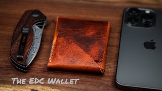 Topsider Mini Review  Minimalist Wallet from Open Sea Leather [upl. by Aihsiym]