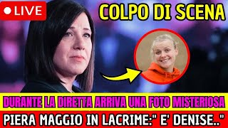 CASO DENISE PIPITONE  DURANTE LA DIRETTA ARRIVA UNA FOTO SHOCK PIERA IN LACRIMEquot E DENISEquot [upl. by Yendic]