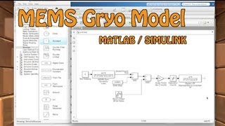 A simple MEMS gyro model using MATLAB  Simulink [upl. by Nerfe]