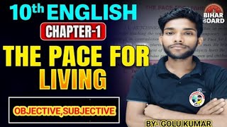 Class 10 english chapter 1 objective Subjective bihar board chapter 1 class 10 objective subjective [upl. by Clementis487]