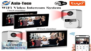 1080P 7 Inch WiFi Video Intercom TUYA Smart Home APP Wireless Video Review [upl. by Ruthann]