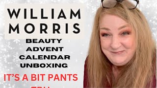 William Morris 24 Day Beauty Advent Calendar Unboxing [upl. by Noruq]