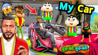 Franklin and Kabilas EPIC Car Surprise for Shinchan [upl. by Pricilla]