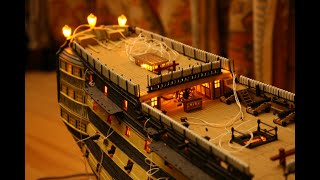 HMS Victory model from Heller 1100 Part1 [upl. by Ennairac]