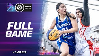 Maldives 🇲🇻 vs Philippines 🇵🇭  Women Full Game  FIBA 3x3 Asia Cup 2024  3x3 Basketball [upl. by Nuawad]