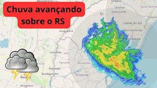 CHUVA AVANÇANDO SOBRE O RS [upl. by Rosemary]