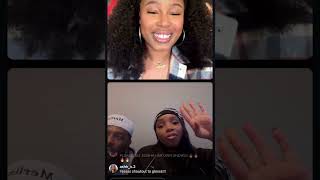 Light skin Keisha cocavango and bet plus on instagram live 11124 [upl. by Anomor]