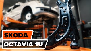 Jak wymienić tylną tuleję przedniego wachacza w SKODA OCTAVIA 1U TUTORIAL [upl. by Calandra]