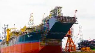 OSX3 FPSO operating on the Tubarao Martelo Field in Campos Basin offshore Brazil [upl. by Odlanra]