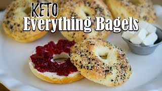 Easy Keto Bagels  Everything Seasoning  Flourless Bagels [upl. by Yole]