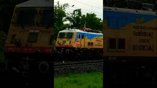 Erode Wap7 Locomotive with Veraval Thiruvananthapuram Express shorts viralvideo [upl. by Seiter]