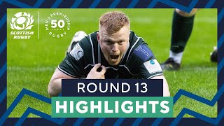 HIGHLIGHTS  Scottish Rugby Mens Premiership and National 1 202324  Round 13 [upl. by Eelyah]