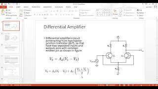 Electronics 1 Lab 14 Differential Amplifier using BJT in multisim [upl. by Ramey809]