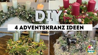 4 Adventskranz Ideen zum selber machen  STEP by STEP Videos in der Beschreibung [upl. by Ppik706]