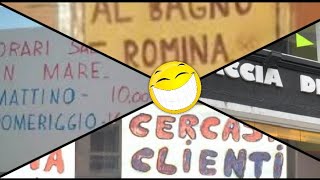 Scritte e cartelli divertenti strani o sgrammaticati😄 [upl. by Grae]