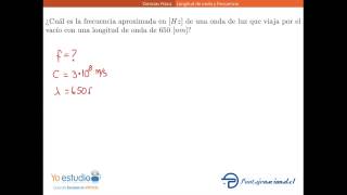 Relación entre longitud de onda y frecuencia en la luz [upl. by Storm]