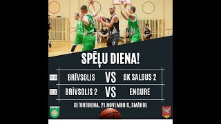 BRĪVSOLIS  BK SALDUS 2  BRĪVSOLIS 2  ENGURE │ BASKETBOLS [upl. by Darcey]