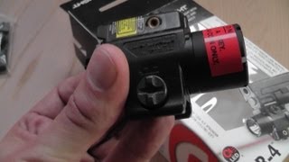 Streamlight TLR4 laser and flashlight combo unboxing  test [upl. by Oedama]