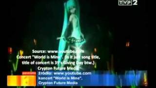 Hatsune Miku in Polish Televion TVP2 [upl. by Canotas870]