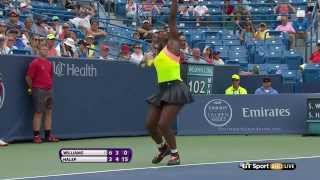 4 straight unreturned serves from Serena [upl. by Pitzer434]