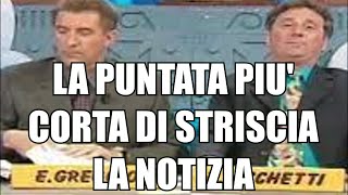 LA PUNTATA PIU BREVE DI STRISCIA LA NOTIZIA [upl. by Ihdin443]